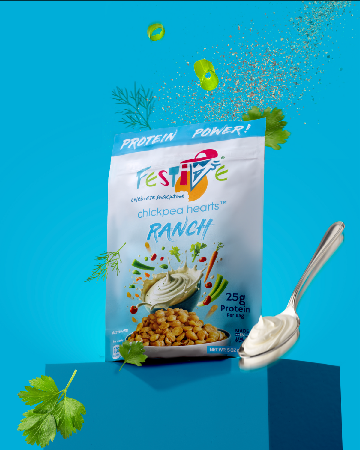 Ranch Chickpea Snacks | Bold Flavor, High Crunch – Festive Chickpeas